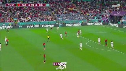 Bruno Fernandes Long Range Goal - Portugal 1-0 Uruguay