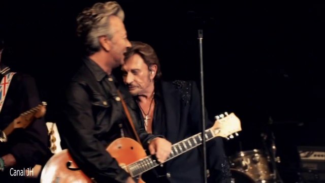 Johnny Hallyday et Brian Setzer - Blue suede shoes - Théâtre de Paris 2013