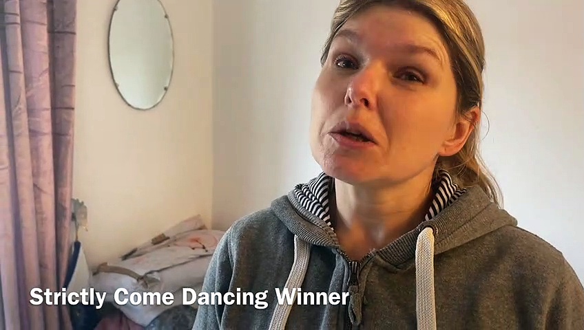 Jowita Przystał and Hamza Yassin celebrate making it to Strictly final