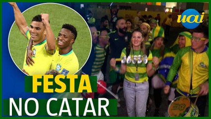 Copa do Mundo: brasileiros comemoram classificação no Catar