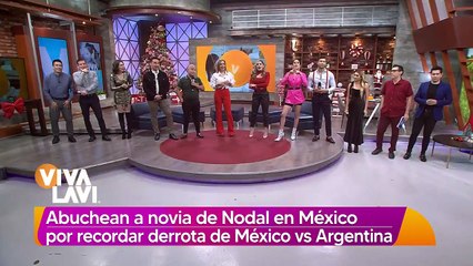 Abuchean a novia de Christian Nodal tras derrota de México contra Argentina