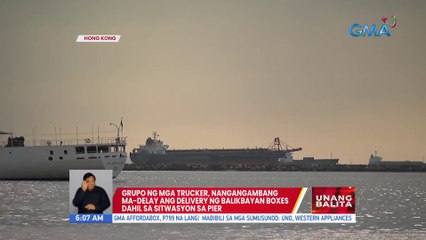 Grupo ng mga trucker, nangangambang ma-delay ang delivery ng balikbayan boxes dahil sa sitwasyon sa pier | UB