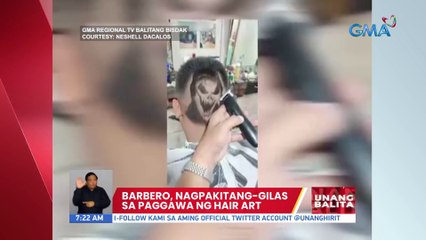 Barbero, nagpakitang-gilas sa paggawa ng hair art | UB