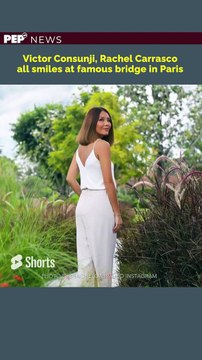 Victor Consunji, Rachel Carrasco all smiles at famous bridge in Paris #shorts