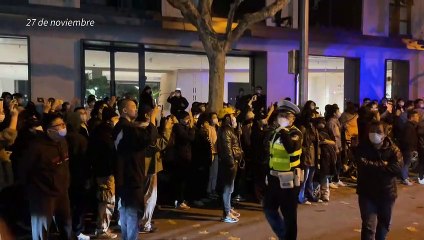 Biden "monitorea" las manifestaciones en China