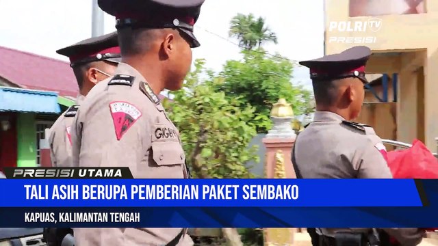 Polres Kapuas Memberikan Tali Asih berupa Paket Sembako Kepada Warga Kapuas Melalui Program 1000 Sehari