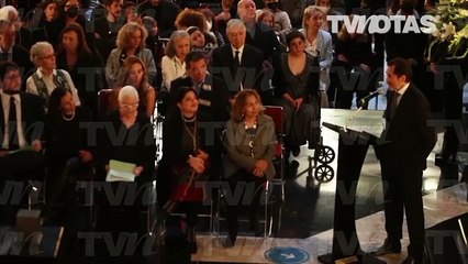 Durante el homenaje a Héctor Bonilla en el Palacio de Bellas Artes, Demián Bichir expresó unas palabras