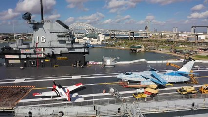"The blue ghost" USS Lexington aircraft carrier museum