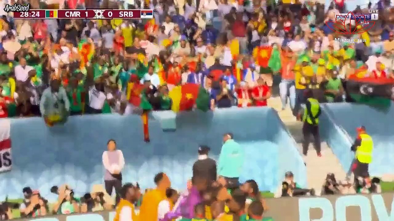 cameroon vs serbia 3-3 | أهداف مباراة الكاميرون...