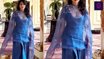 Aiswarya Lekshmi Mind Blowing Photoshoots In Blue Outfits