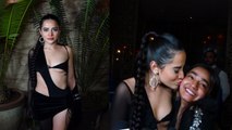 Urfi aka Uorfi Javed casts a spell in a Black Cut-Out dress, Kisses a Fan | FilmiBeat