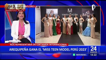 Valeria Cevallos es coronada como Miss Teen Model Perú 2023