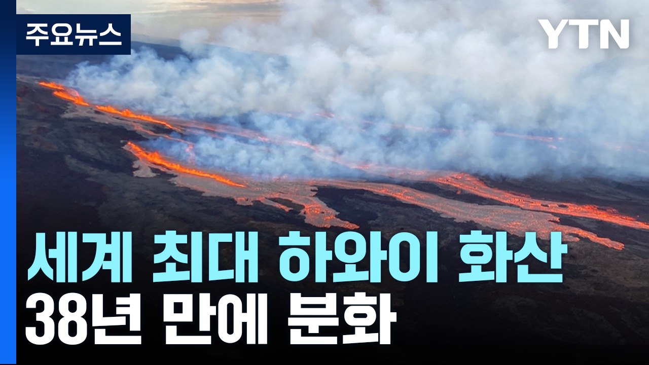세계 최대 하와이 화산 38년 만에 분화...주의보 발령 / YTN