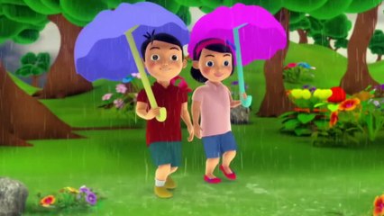 Pani Barsa Cham Cham  पानी बरसा  Hindi Nursery Rhymes  Hindi Balgeet