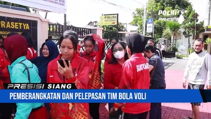 Kapolres Berangkatkan Tim Bola Voli Sukoharjo dalam Ajang Praporprov di Blora