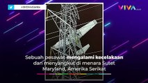 DETIK-DETIK Penyelamatan Pesawat Nyangkut di Menara Sutet