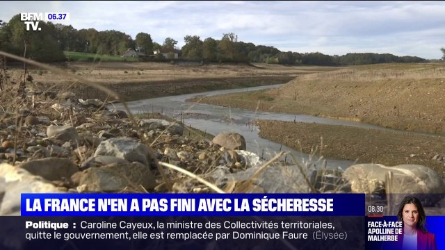 Sécheresse: 45 départements sont toujours concernés par des restrictions d'usage de l'eau