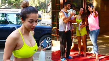 Malaika Arora Sweetly Clicks Selfies With NRI Fans
