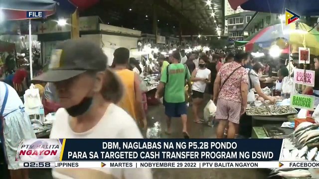 DBM, naglabas na ng P5.2-B pondo para sa Targeted Cash Transfer Program ng DSWD