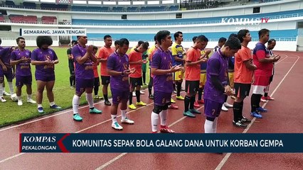Komunitas Sepak Bola Galang Dana Untuk Korban Gempa