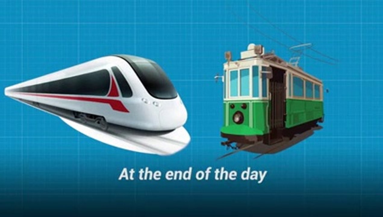 4 differences between trains and trams video Dailymotion