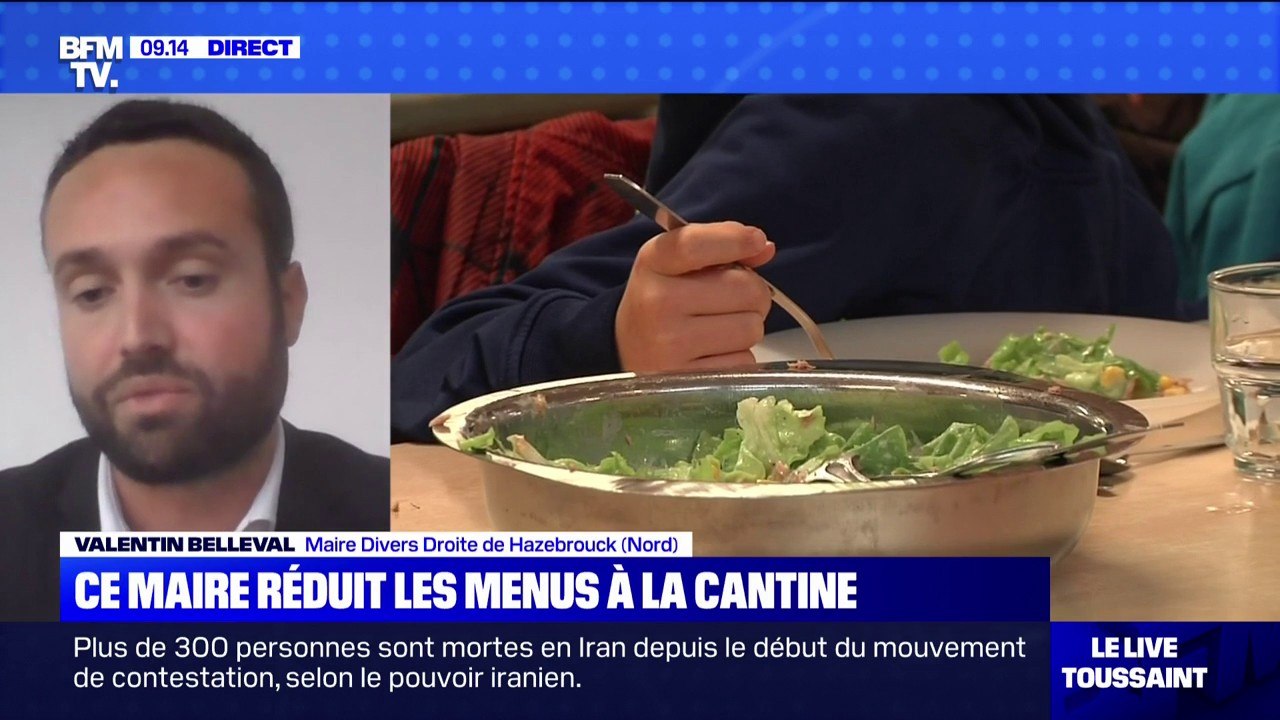"On subit une hausse de 15% du prix des repas": pour faire face à l'inflation, le maire de Hazebrouck réduit les menus à la cantine
