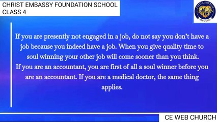 Foundation School - Class 4