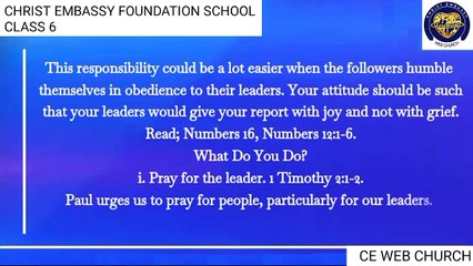 Foundation School - Class 6