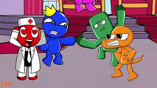 The Backrooms Story - Rainbow Friends Play Mario Party - Roblox Rainbow Friends Animation