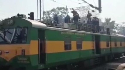 बालाघाट: रेल विद्युत लाइन का अचानक तार टूटा, मचा हड़कंप