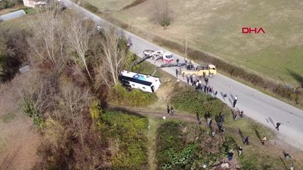 BARTIN'DA DEVRİLEN YOLCU OTOBÜSÜNÜN ŞOFÖRÜ: 'UYUMUYORDUM, BİR AN DALMIŞIM'