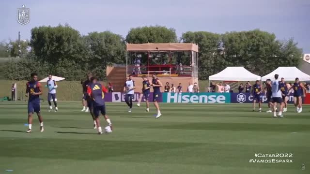 Gavi y Rodri entrenan al margen a dos días del partido contra Japón