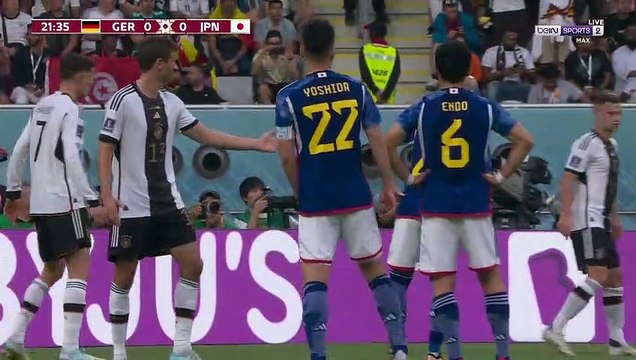 الشوط الاول مباراة اليابان والمانيا كأس العالم 2022 في قطر