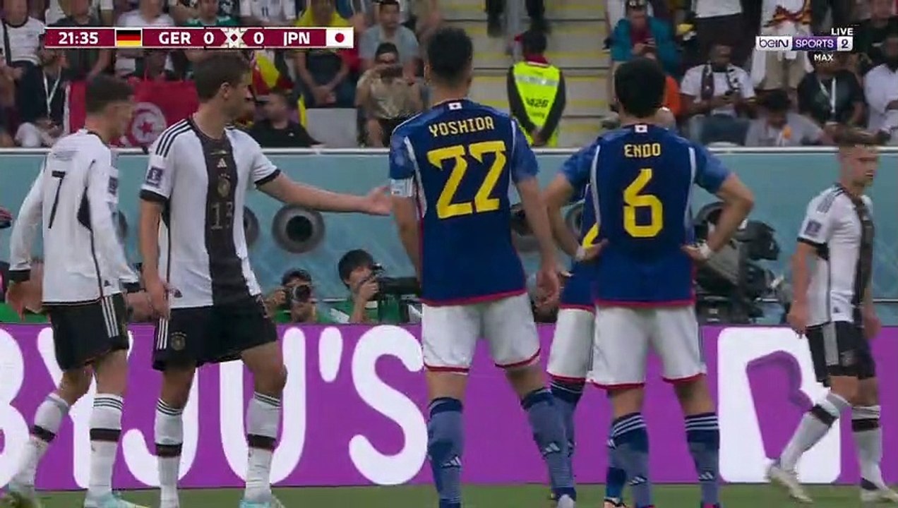 الشوط الاول مباراة اليابان والمانيا كأس العالم 2022 في قطر