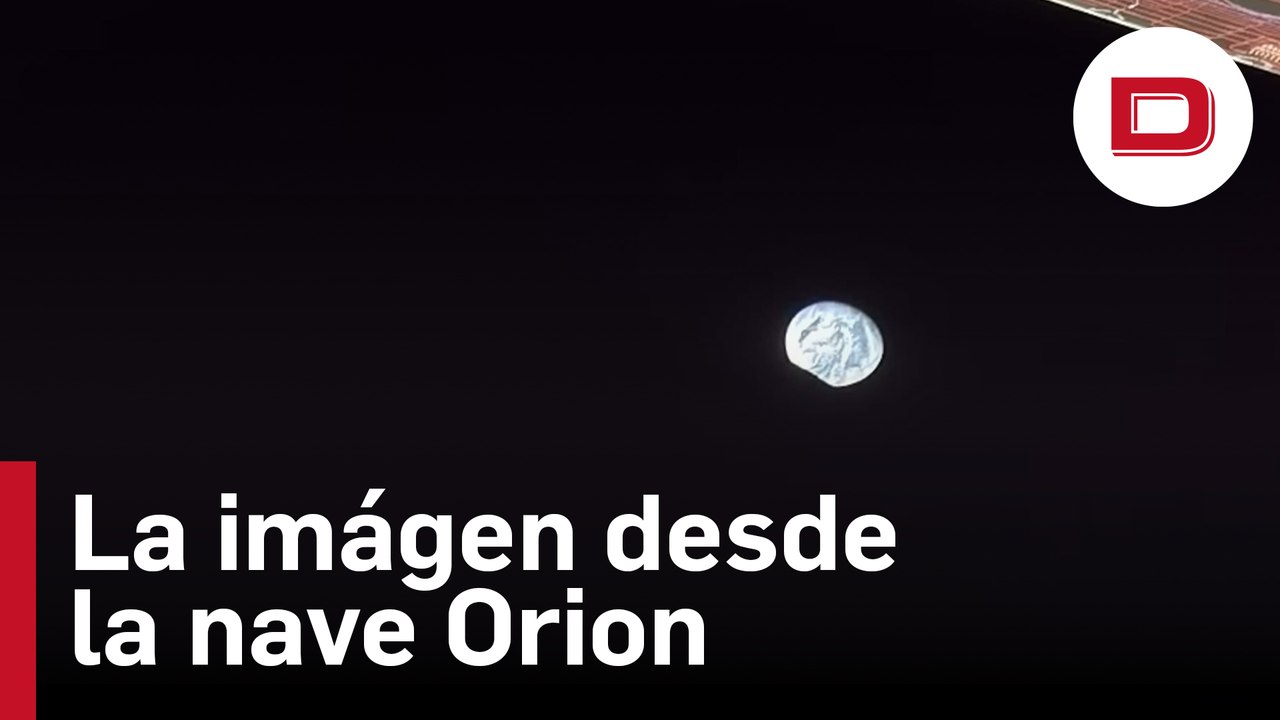 La nave Orion capta la Luna junto a la Tierra desde su máximo alejamiento