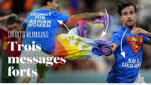 A la Coupe du Monde au Qatar, le drapeau LGBT brandi lors du match Portugal-Uruguay