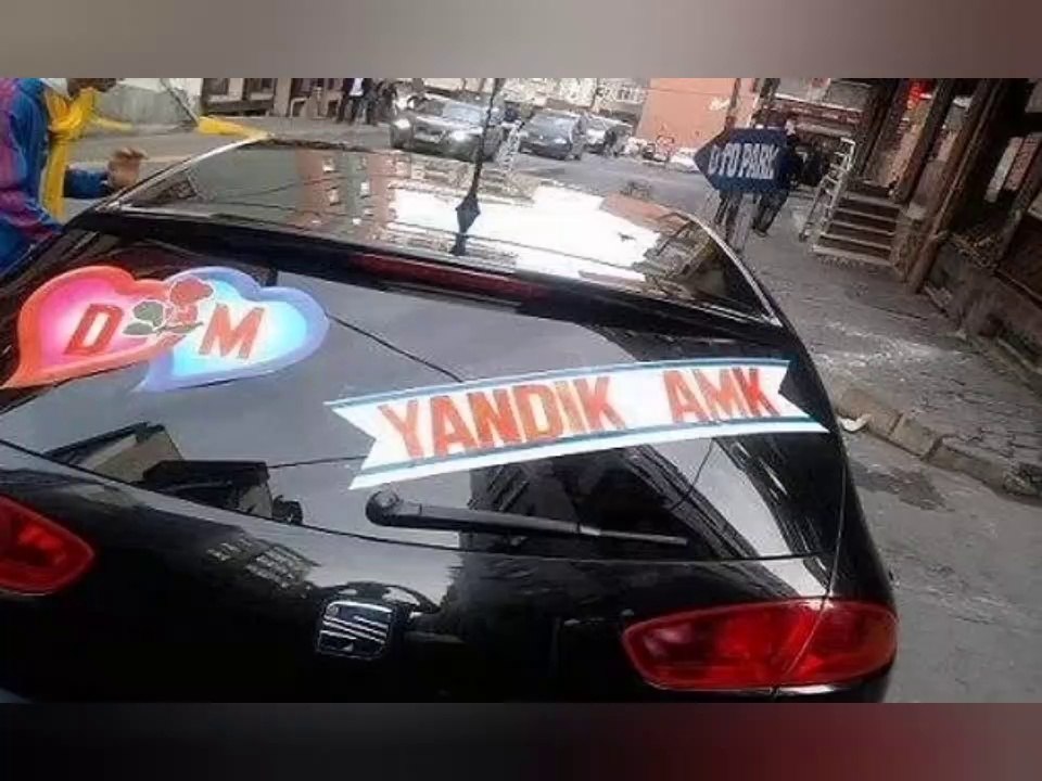 Komik Gelin Arabası Yazıları