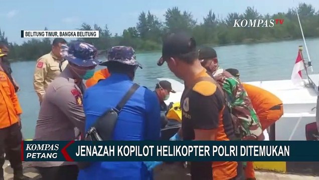 Tim SAR Temukan Jenazah Kopilot Helikopter Polri yang Jatuh di Belitung Timur
