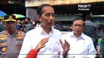 Presiden Jokowi Berikan Keterangan Pers Usai Meninjau Pasar Kemuning Di Pontianak