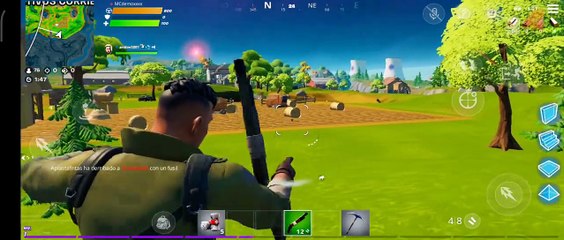 JUGANDO FORNITE POR PRIMERA VEZ PARA (ANDROID) EQUIPÓ  3 VS 100!!  TDM ONLINE MC DEMOLEDOR