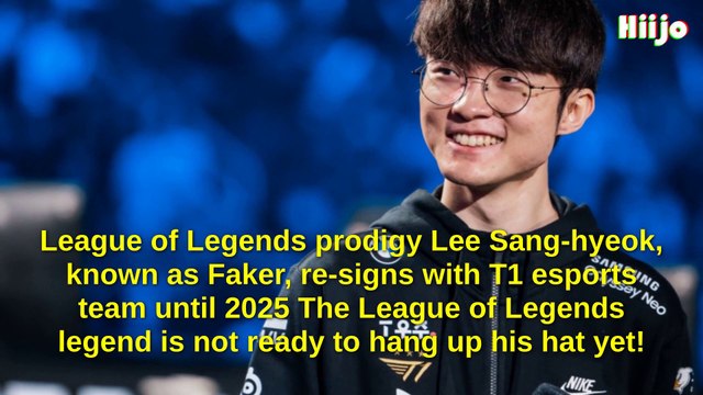 Faker re-signs with T1 from 2023, until 2025