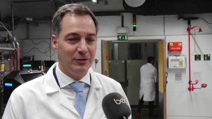 Le Premier ministre en visite au centre de recherche d'AB Inbev à Louvain