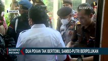 Dua Pekan Tak Bertemu, Putri Candrawathi dan Ferdy Sambo Pelukan di Ruang Sidang