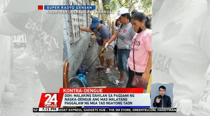 Bilang ng mga nagka-dengue ngayong taon halos triple ang itinaas kumpara noong 2021; mas marami rin ang namatay | 24 Oras