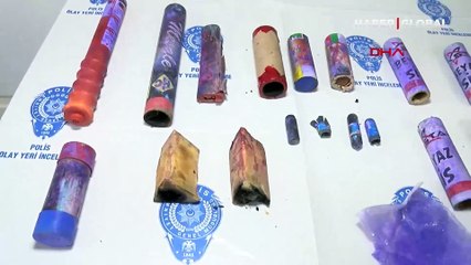 Olaylı maçta Göztepeli taraftarı ağır yaralayan işaret fişeği sergilendi