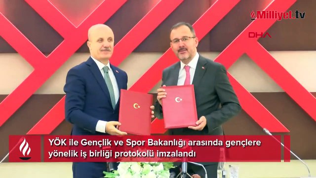 Gençlik ve Spor Bakanlığı ile YÖK arasında iş birliği