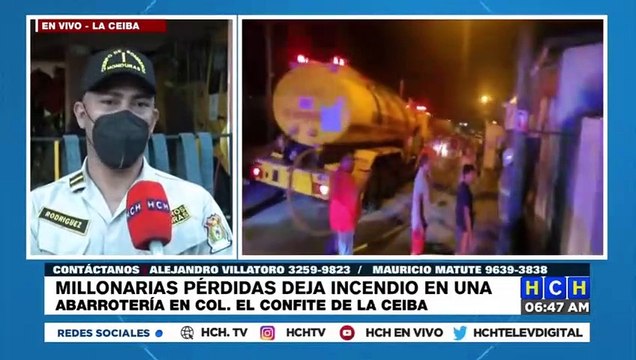 ¡Millonarias pérdidas, dejó voraz incendio en abarrotería ceibeña!