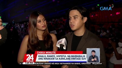 Khalil Ramos, hopeful na maibabalik ang ninakaw sa kanilang vintage SUV | 24 Oras