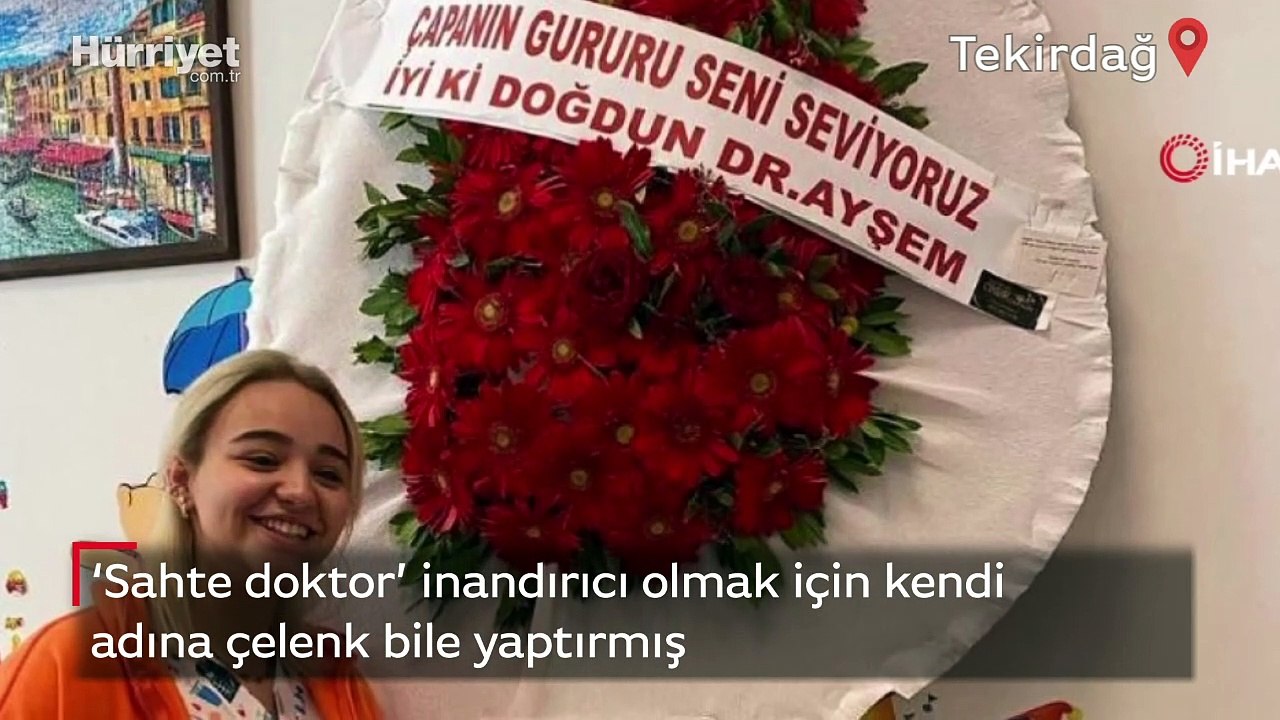 ‘Sahte doktor’ Ayşe Özkiraz, inandırıcı olmak için kendi adına çelenk bile yaptırmış