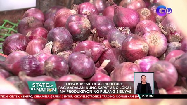 Department of Agriculture, pag-aaralan kung sapat ang lokal na produksyon ng pulang sibuyas | SONA